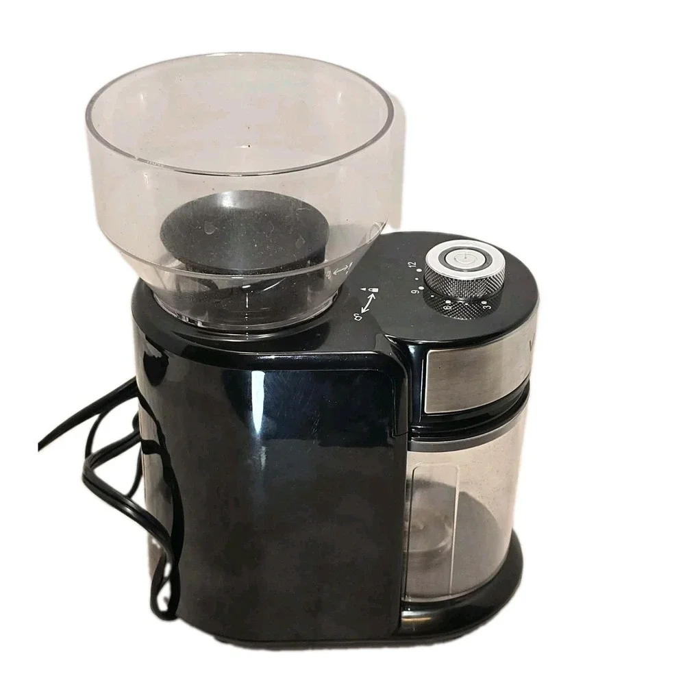 VAVSEA Burr Coffee Grinder HY1421 18 Settings 3-18 Cup Black Stainless